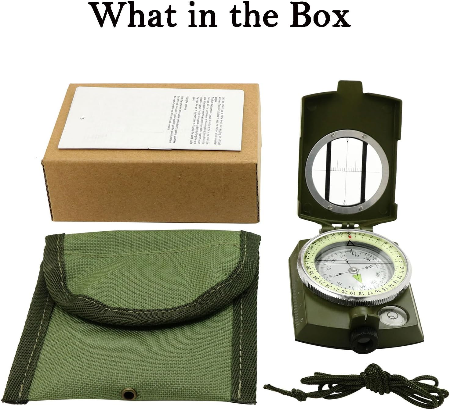Compass, Hiking Compass for Survival with Lensatic – Water-Resistant Durable and Pocket-Sized - Image 5